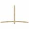 Ekena Millwork Bellingham Rough Sawn Timber Gable Bracket, Douglas Fir, 96"W x 60"H x 4"D x 4"F, 15/12 Pitch GBW096X60X0404BEL00RDF - alternate 1